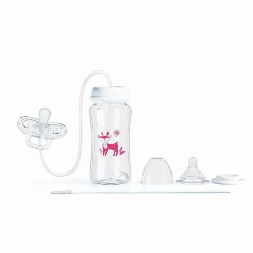 Orangide Baby Bottle 10 oz Hands Free Feeding Function Creative Design for Infants Easy Use by Parents and Caregivers Feeding Time Essentials