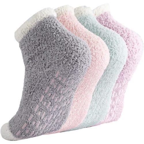 Breslatte Non Slip Hospital Socks with Grips for Women Grip Slipper Socks for Women Gifts