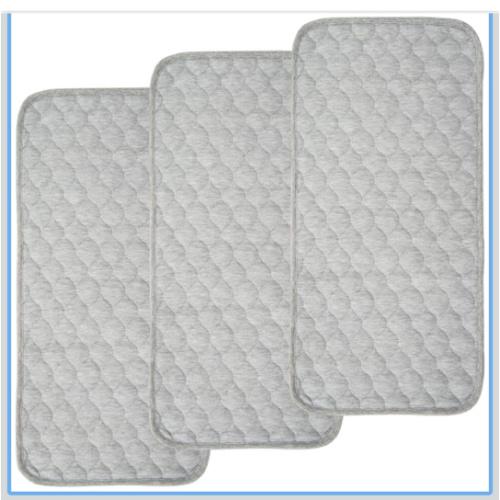 BlueSnail Quilted Thicker Waterproof Changing Pad Liners 3 Count(Gray 13” x 27”)