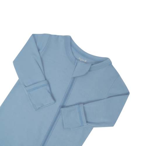 Zippered Footie in Slate | Baby Footie Pajamas | Kyte Baby