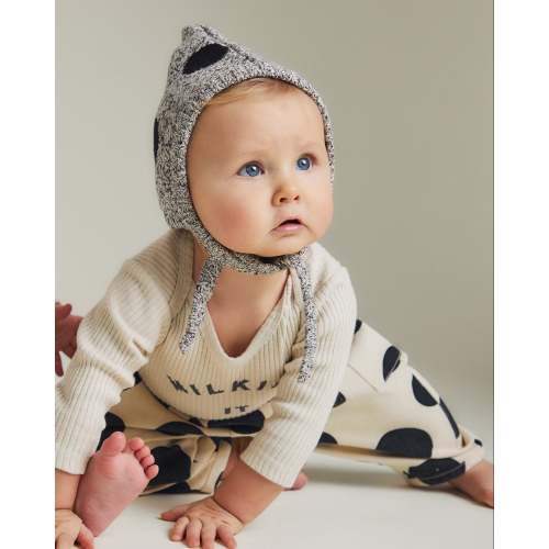 Pixie Spot Grey Bonnet