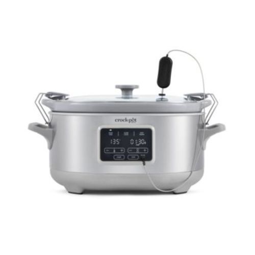 7 Qt. Cook Carry Programmable Slow Cooker with Sous Vide, Stainless Steel