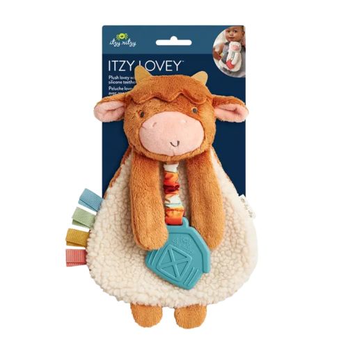 Highland Cow Itzy Friends Lovey Plush by Itzy Ritzy – Pacifier Kids Boutique