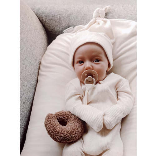SpearmintLOVE Pacifier Lovey, Brindle Moon - Pacifier Lovey, Brindle Moon