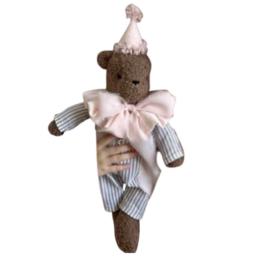 Handmade Boucle 12” Teddy Bear, Fluffy Stuffed Animal