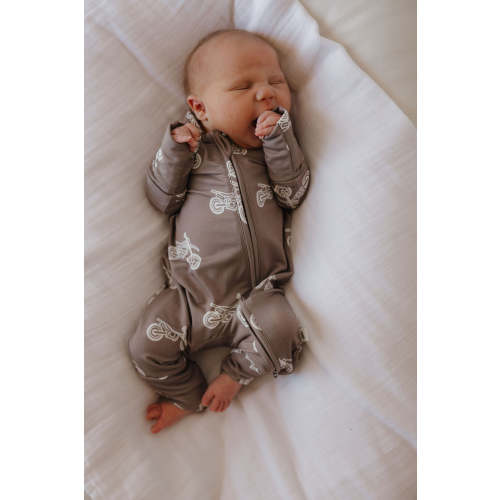 Bamboo Zip Pajamas | Dirt Bike – forever french baby