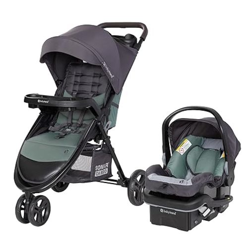 Baby Trend Passport® Carriage Stroller Travel System with EZ-Lift™ Infant Car Seat, Dash Pink