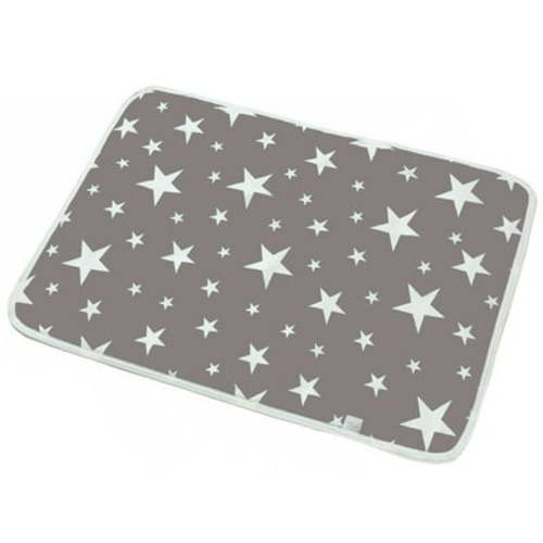 Waterproof Baby Diaper Changing Pad - Multi Function Diaper Change Mat for Girls Boys Newborn - Leak Proof Sanitary Mats for Home and Outdoor, Travel,Premium Liners 50*70cm (Grey&Blue)