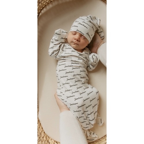 Jesus Loves Me Bamboo Gown & Matching Beanie – OUR HOUSE ABOVE
