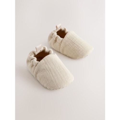 Neutral Slip-On Baby Shoes (0-18mths)