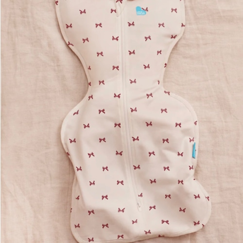 Swaddle Up™ 1.0 TOG Cotton Cream Bows