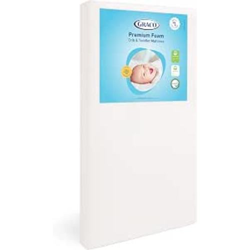 Graco Premium Crib & Toddler Mattress – GREENGUARD Gold Certified, Machine-Washable OEKO-TEX STANDARD 100 Certified Cover with Waterproof Surface, Fits Any Standard Full Size Baby Crib & Toddler Bed