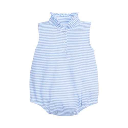 Sleeveless Hastings Bubble - Light Blue Stripe