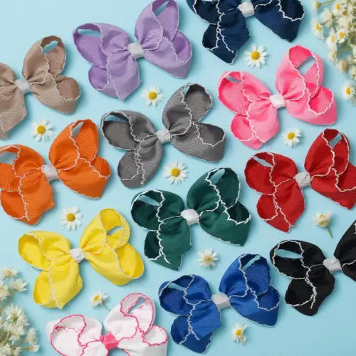 JoyBowie 12 pieces colorful bubble lace bow hairpins, girls' - TikTok Shop