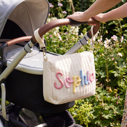 CradleArtStore Personalized Quilted Stroller Organizer