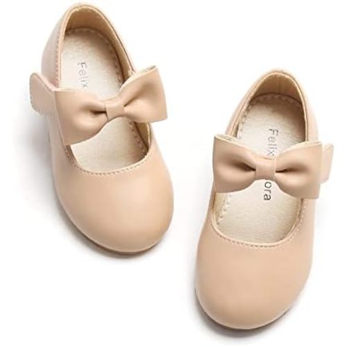Felix & Flora Toddler Little Girls Dress Shoes - Flower Girls Mary Jane Flats Ballet Shoes Party Wedding