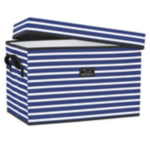 Rump Roost Storage Bin X-Large - Blue & White Stripes | SCOUT Bags