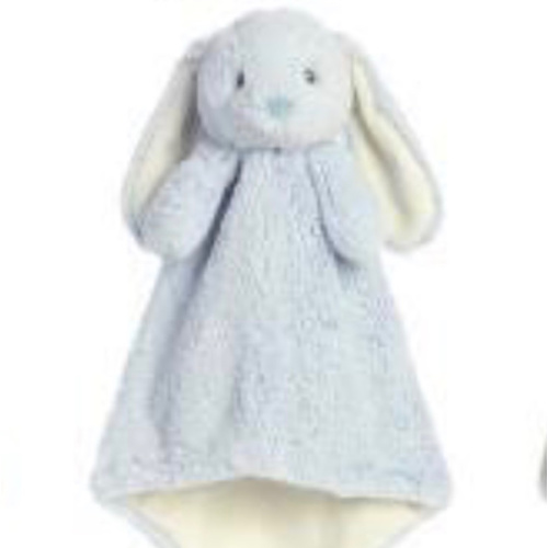 Personalized Animal Baby Lovey: Embroidered Plush Security Blanket