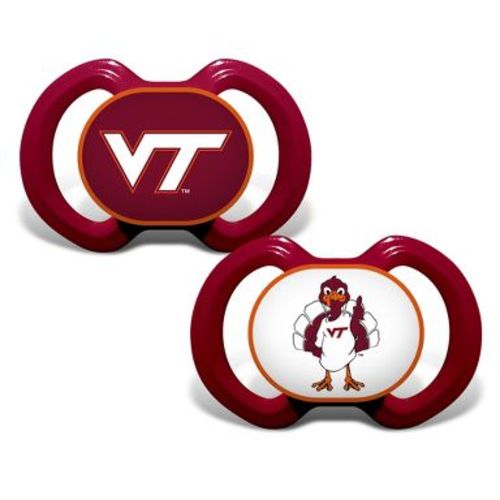 BabyFanatic Official Sport Pacifier 2-Pack - NCAA Virginia Tech Hokies