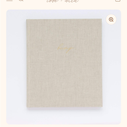 Linen Pregnancy Journal - Oat