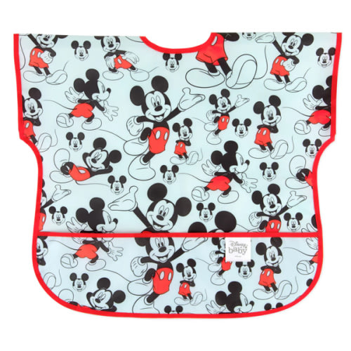 Disney Short Sleeve Junior Bib for Baby & Toddler | Mickey Mouse Classic | Bumkins Baby