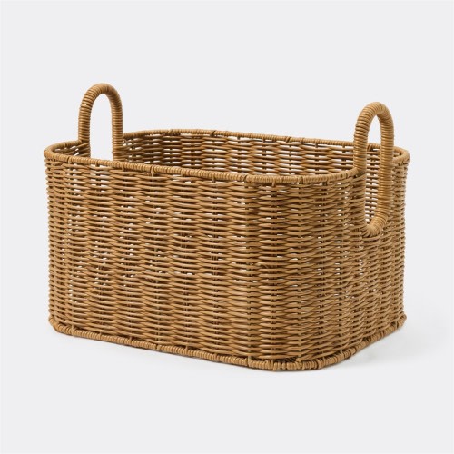 Openook Katy Poly Rattan Rectangle Basket 41cm