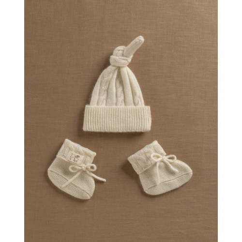 Cashmere Baby Bonnet & Ankle Socks | Petit Louli
