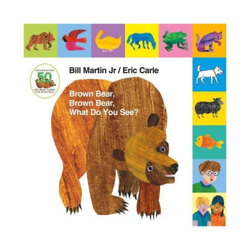Lift-The-Tab: Brown Bear, Brown Bear, What Do You See? - (Brown Bear and Friends) by Bill Martin (Board Book)