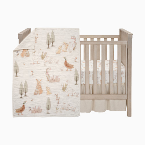 Lambs & Ivy 3-Piece Crib Bedding Set - Bunny Hop
