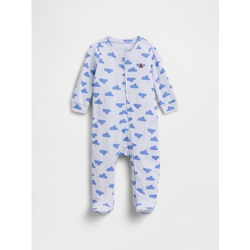 Baby Print Two-Way Zip One-Piece