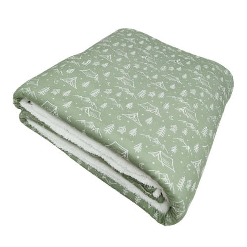 Campground Fuzzy Bamboo Blanket