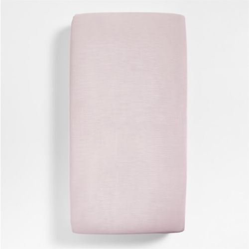 Supersoft Lilac Rose 100% Organic Cotton Gauze Baby Crib Fitted Sheet