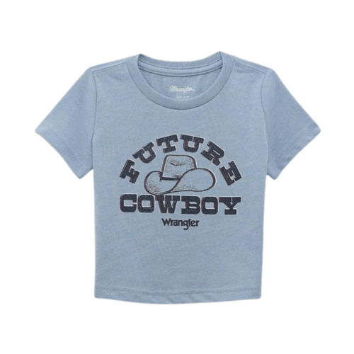 Wrangler Infant Boy's Future Cowboy Blue Tee Shirt