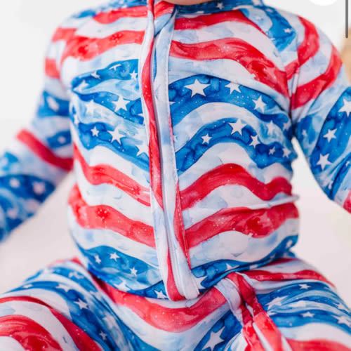 American flag Convertible Romper