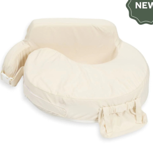 Super Deluxe Oat Nursing Pillow with 100% Organic Cotton Cover