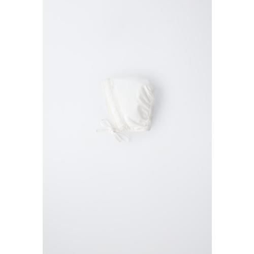 LACE BONNET - White | ZARA United States