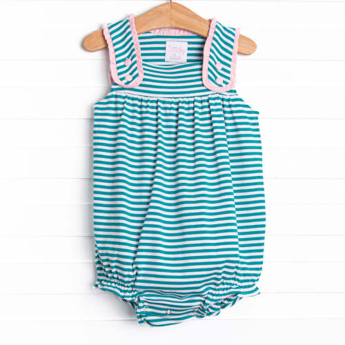 Julie Bubble, Light Pink and Teal Stripe – Stitchy Fish