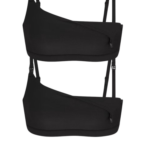 FITS EVERYBODY MATERNITY NURSING SCOOP BRALETTE 2-PACK | ONYX | SKIMS