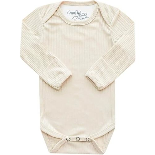 Copper Pearl Long Sleeve Bodysuit Moonstone