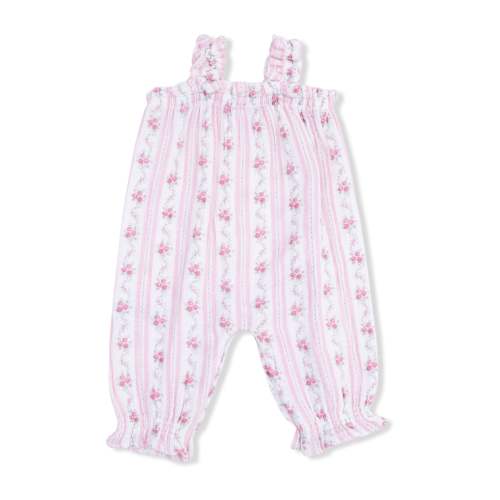 Angel Dear Winding Roses Stripe Ruffly Strap Overall