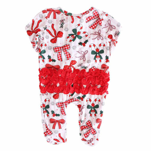 Christmas Bamboo Zipper Footies