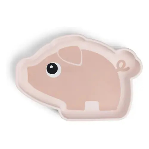Pigee silicone plate with suction cup | Pale Pink