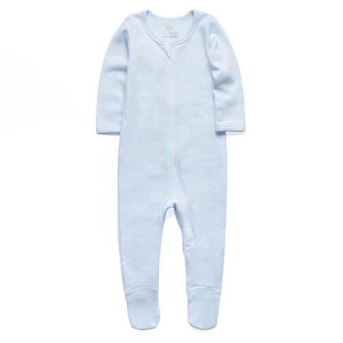 O2 BABY Baby Boys Girls Organic Cotton Zip-Front Sleeper Pajamas, Footed Sleep 'n Play