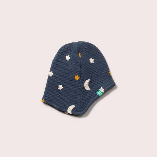 Navy Waffle Stars Baby Hat – Little Green Radicals