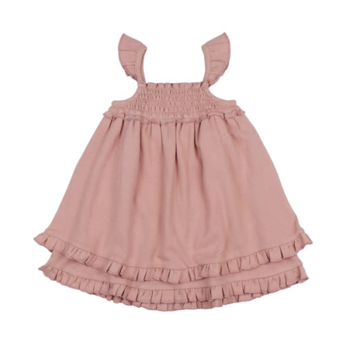 Mauve | Organic Smocked Summer Dress – L'ovedbaby