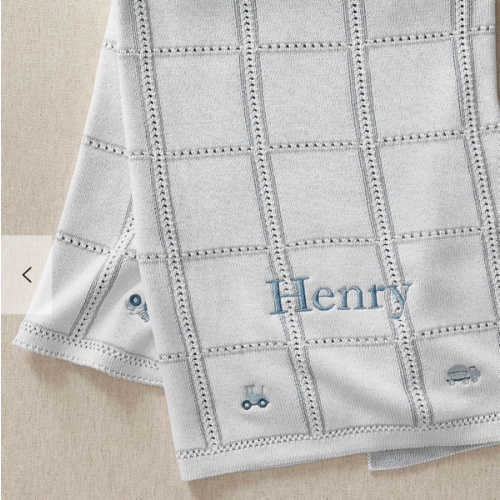 Bria Hammel Construction Pointelle Baby Blanket