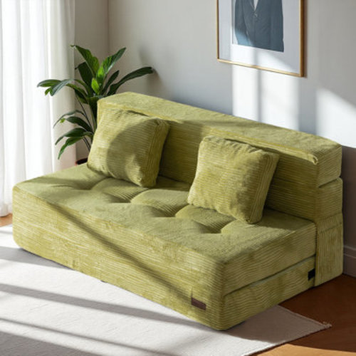 Mercer41 Corduroy Convertible Sofa Bed ,Floor Sleeper Sofa & Reviews | Wayfair