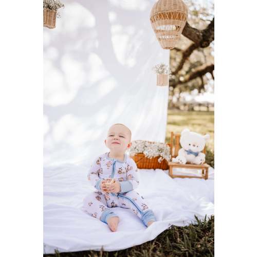 Beary Up, Up & Away Zipper Romper 6-12 moths