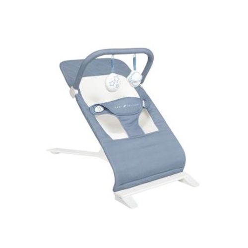 Baby Delight Alpine Deluxe Portable Bouncer - Organic Dusty Blue
