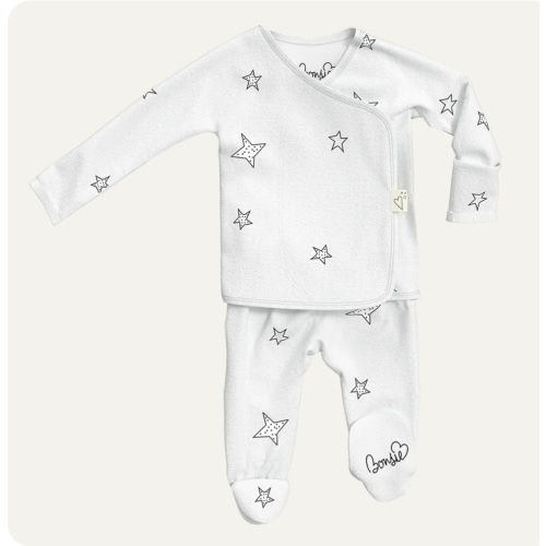 Footie - Stars – Bonsie Skin to Skin Babywear
